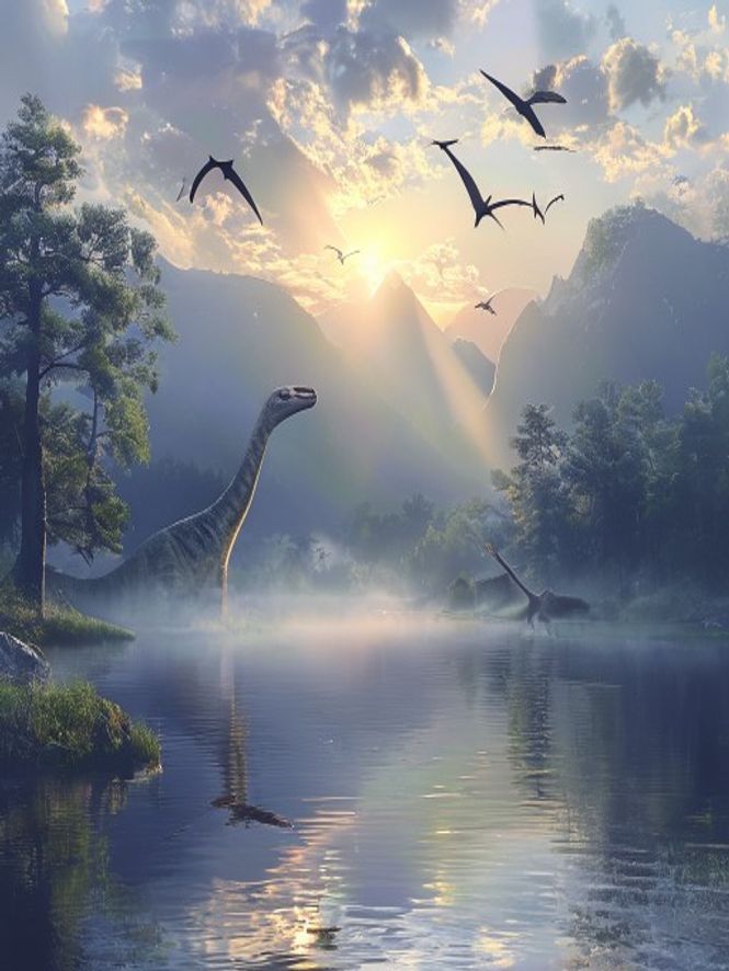 Brachiosaurus Morning Mist