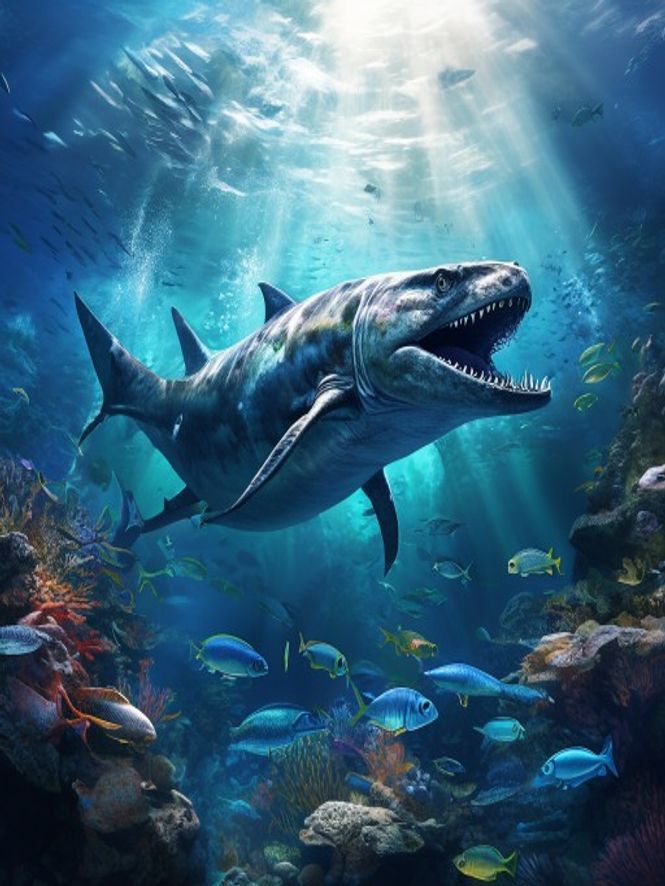Mosasaurus Deep Blue
