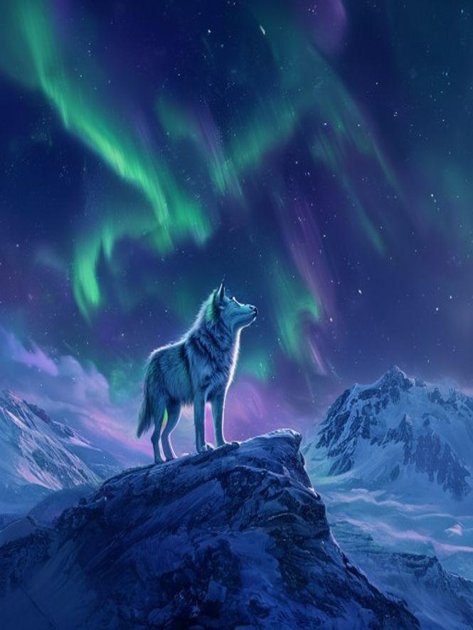 Arctic Wolf Aurora