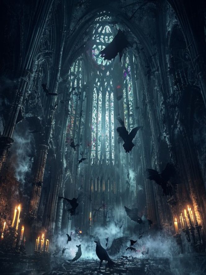 Gothic Raven Cathedral